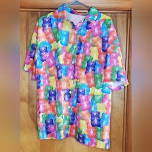 ROMWE Multicolor, Rainbow Gummy Bear  Women's Shirt -L, Rare